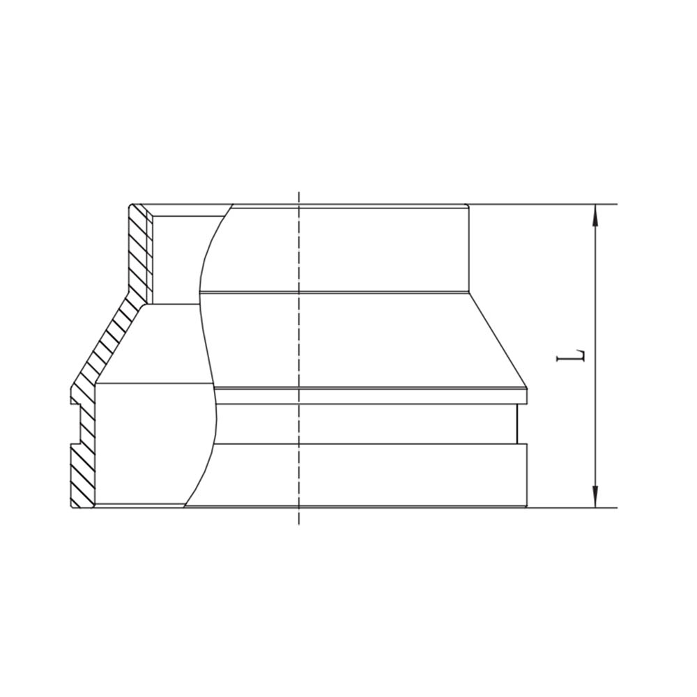 Reductor concentric filetat