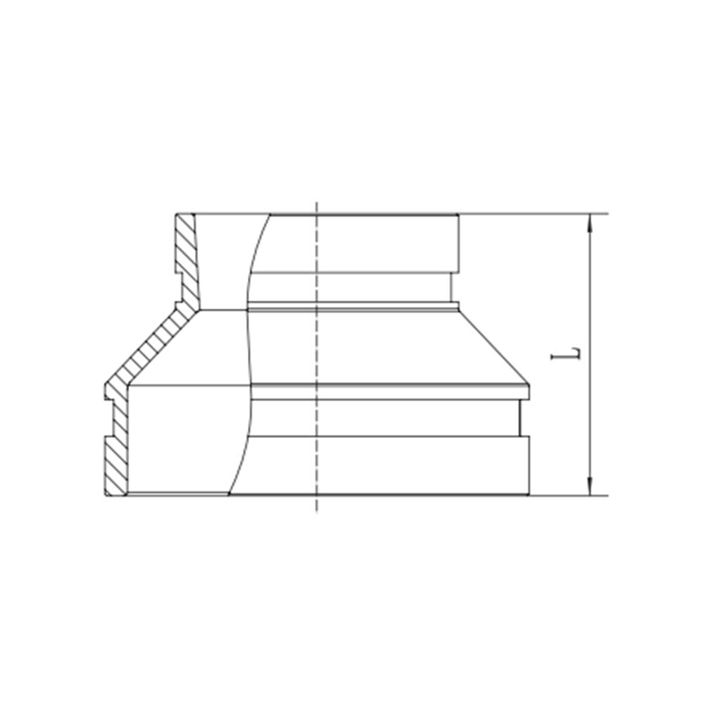 Reductor concentric canelat